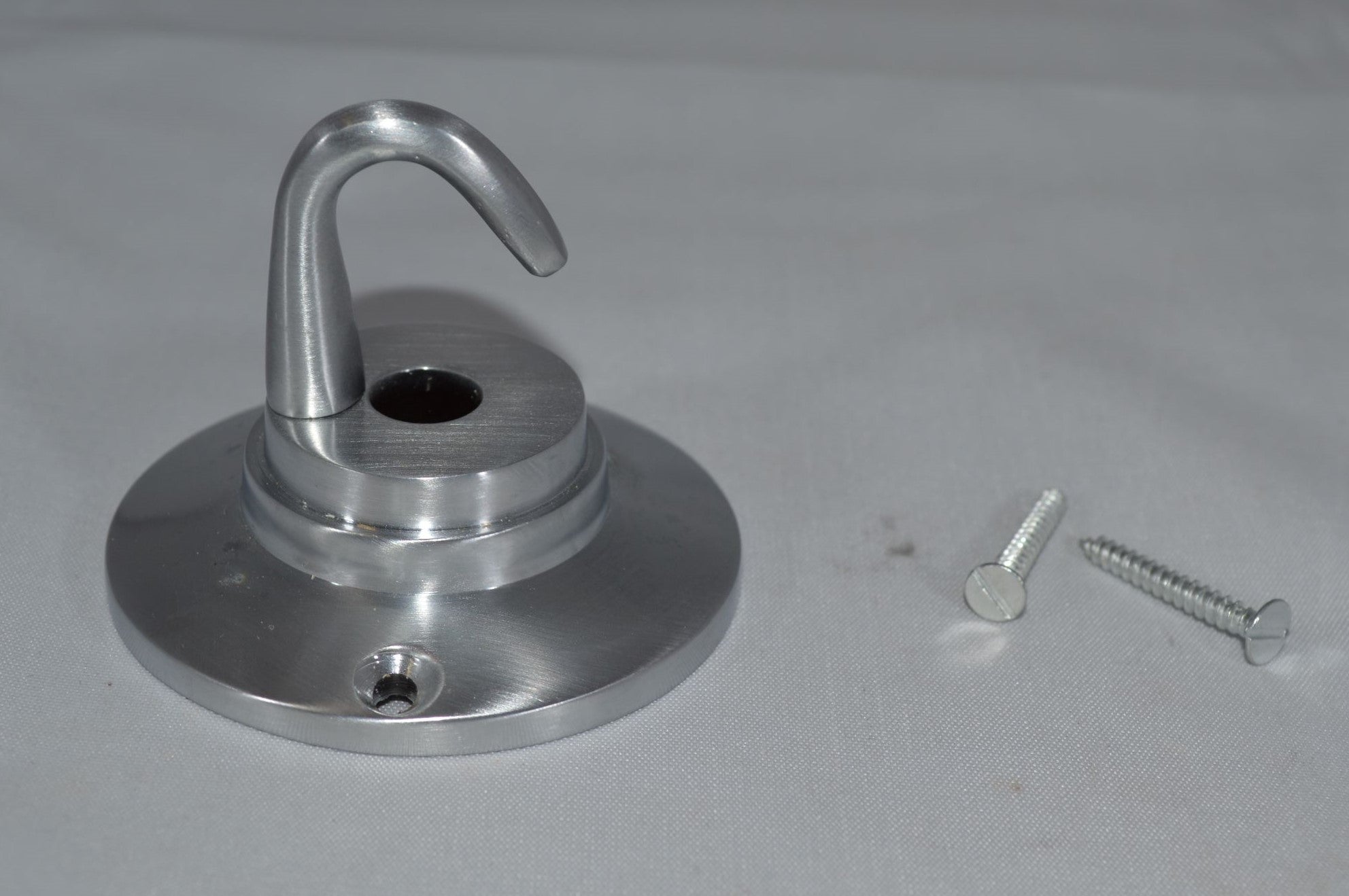 Ceiling Rose with Hook Satin Chrome.