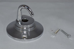 Ceiling Rose with Hook Polished Chrome.