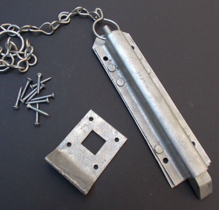 8inch Garage Gate Chain Bolt Galvanised.