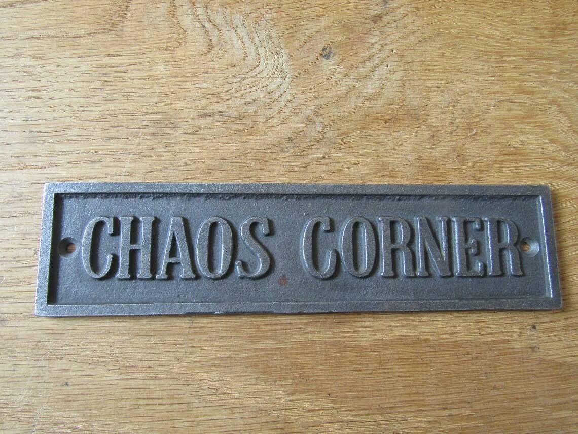 Chaos Corner Wall Plaque.