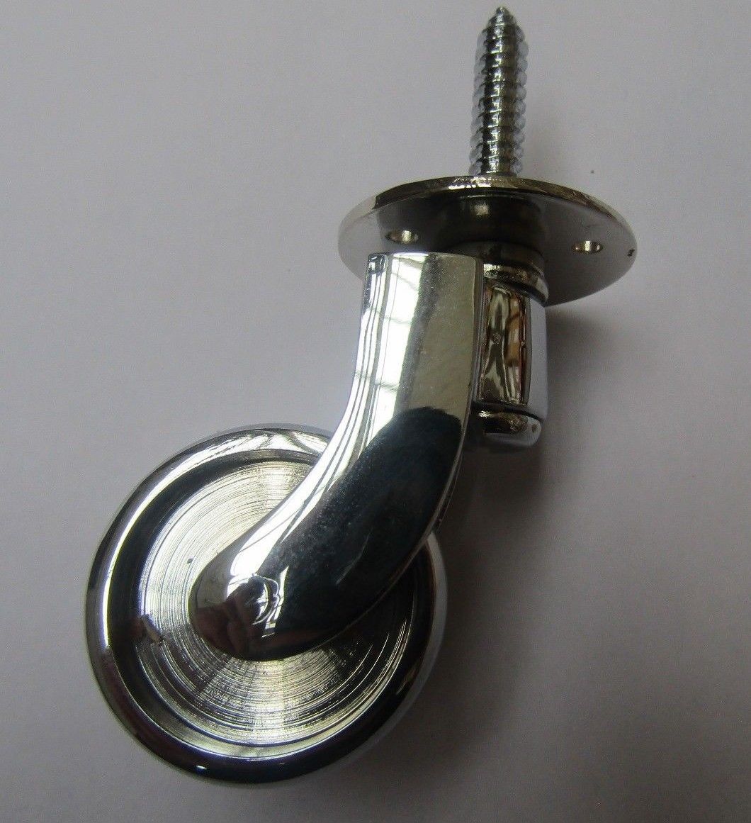 Furniture Swivel Wheel Chrome Screw in Castor.