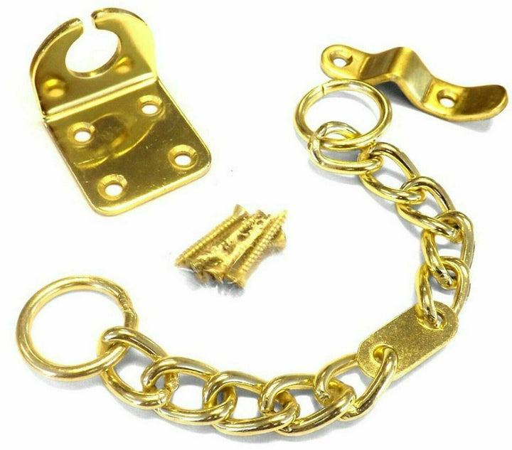 Chunky Door Chain Polished Brass.