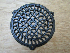 5inch Circle Round Cover Black Antique.