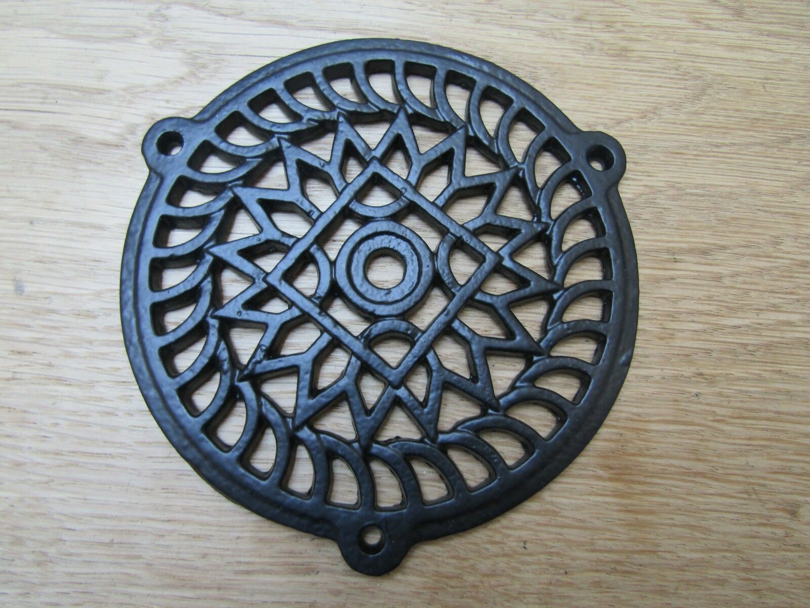 5inch Circle Round Cover Black Antique.