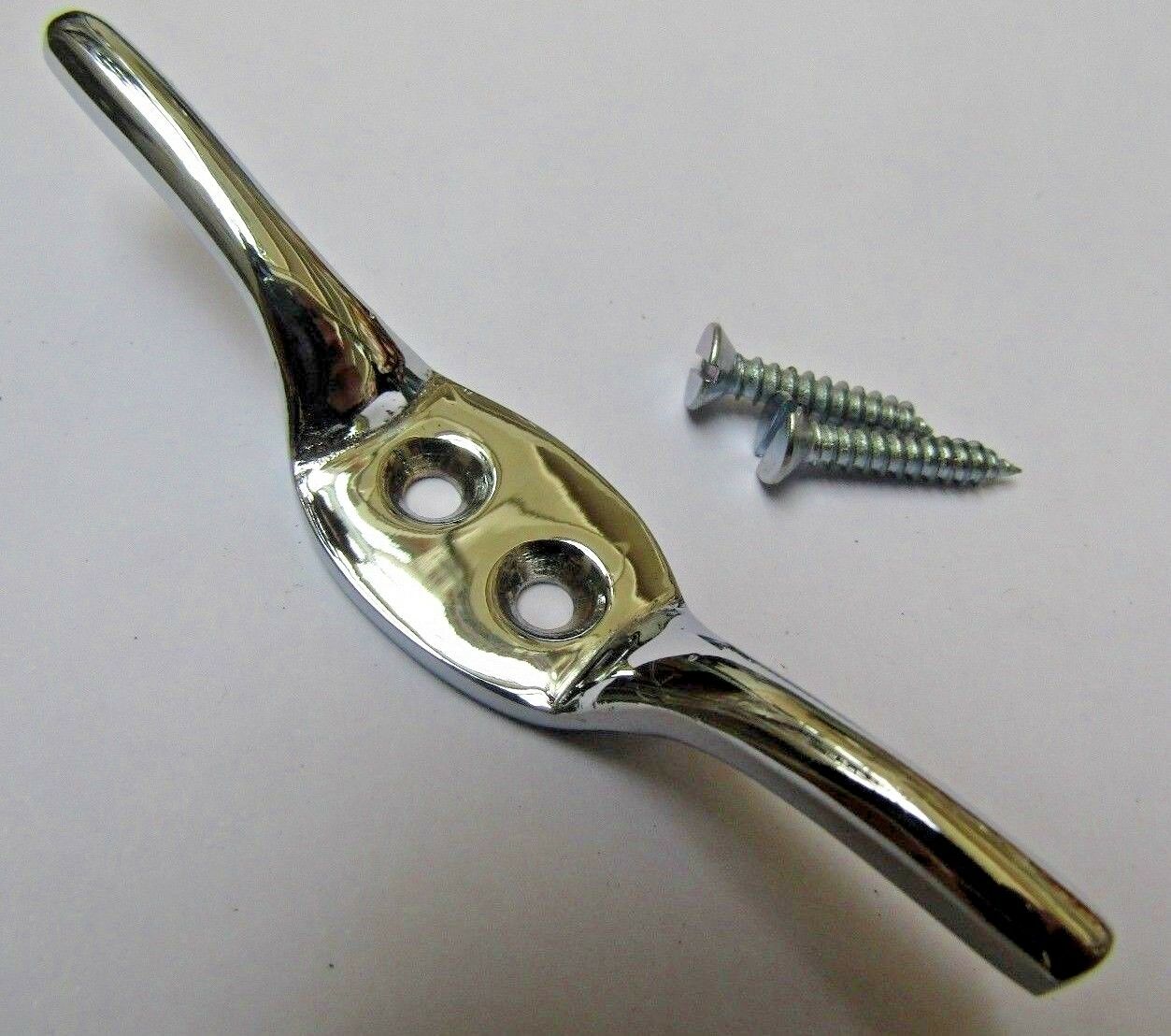 Cleat hooks Polished Chrome.