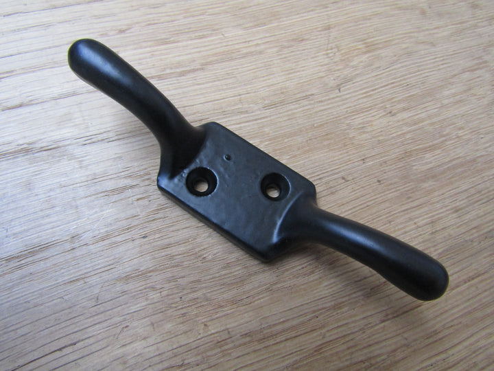 4inch Cast Iron Cleat Hook Black.