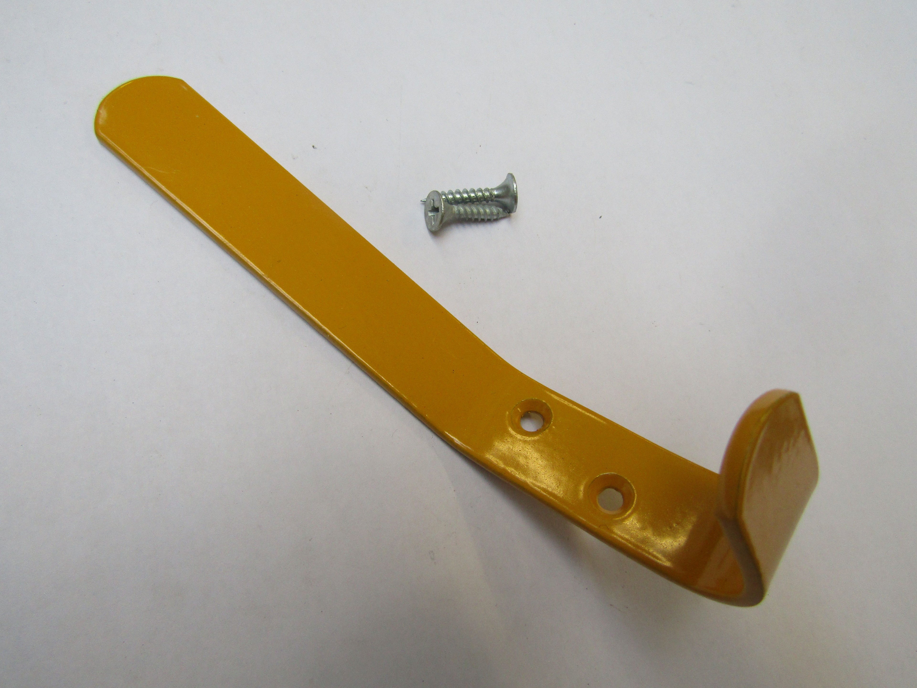 Cloakroom Coat Hook Yellow.