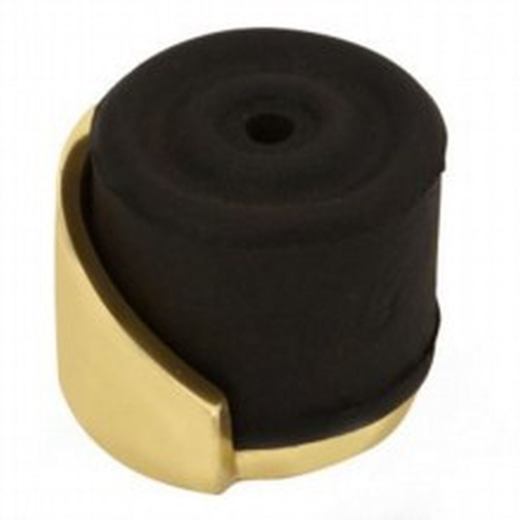 Door Stopper Concealed Polished Brass.