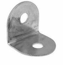 Pack Of 10 19mm Corner Brace Silver Zinc.