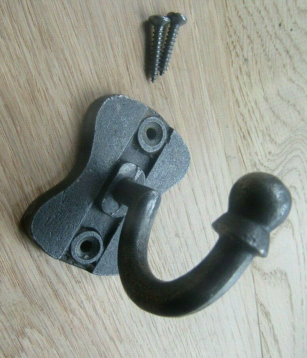 Cotswolds Rustic Coat Robe Hook Antique Iron.