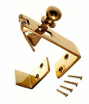 Counter Flap Catch Polished Brass.