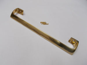 Oval Cranked handle Polished Brass 12inch.