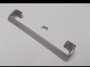 Oval Cranked Handle Satin Aluminum 12inch.