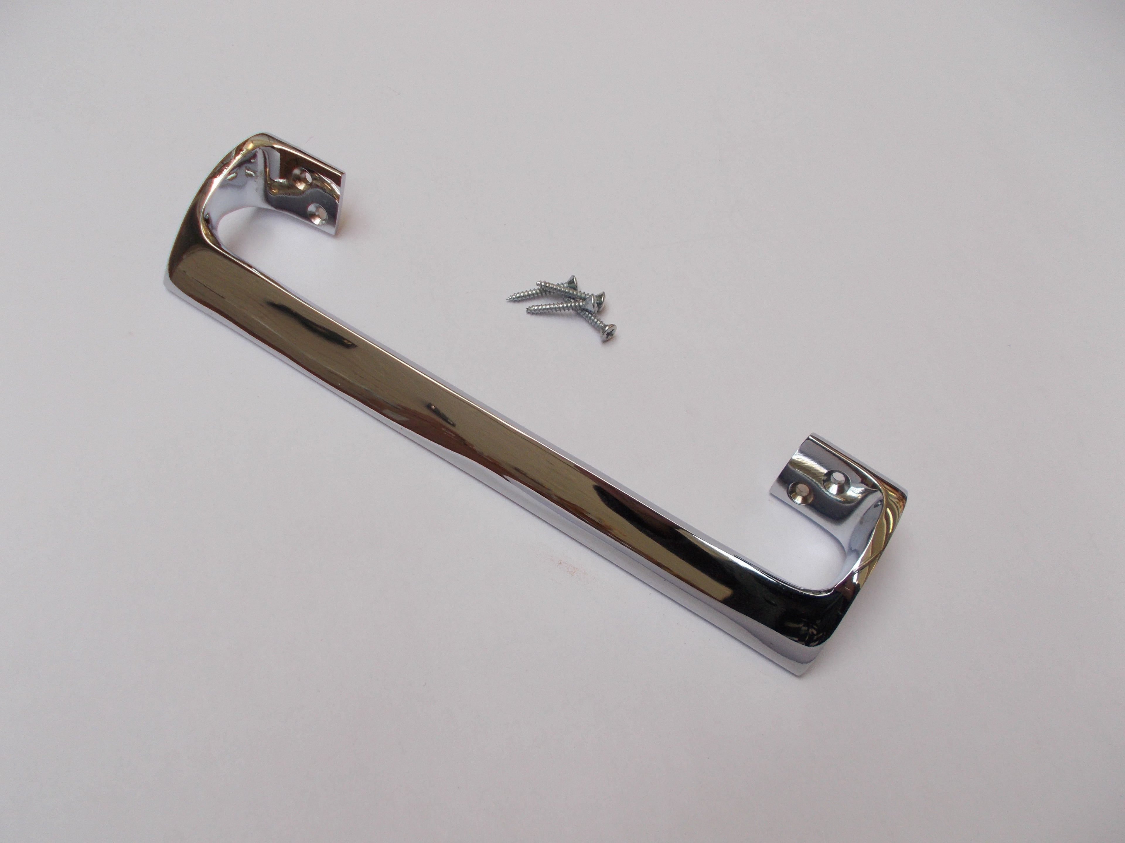 Oval Cranked Handle Polished Chrome 9inch.