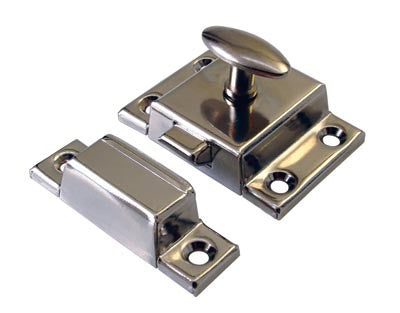 Small Steel cupboard catch 45mm Chrome.