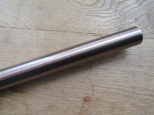 Antique Copper Retro Wardrobe Rail 25mm x 1219mm.