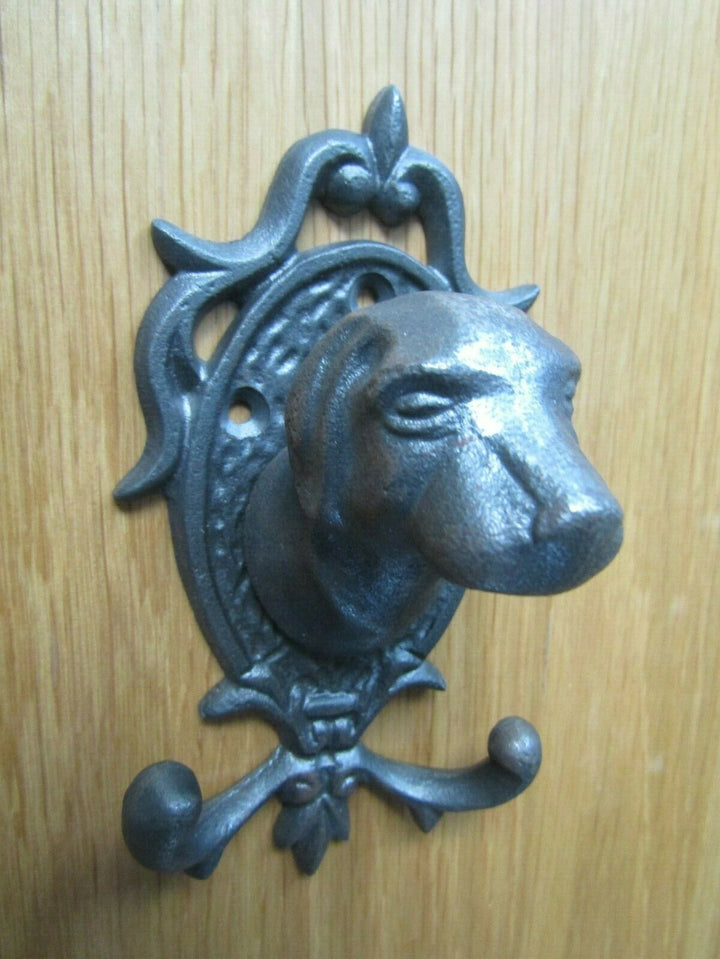 Pack Of 3 Dog Head Coat Hooks.