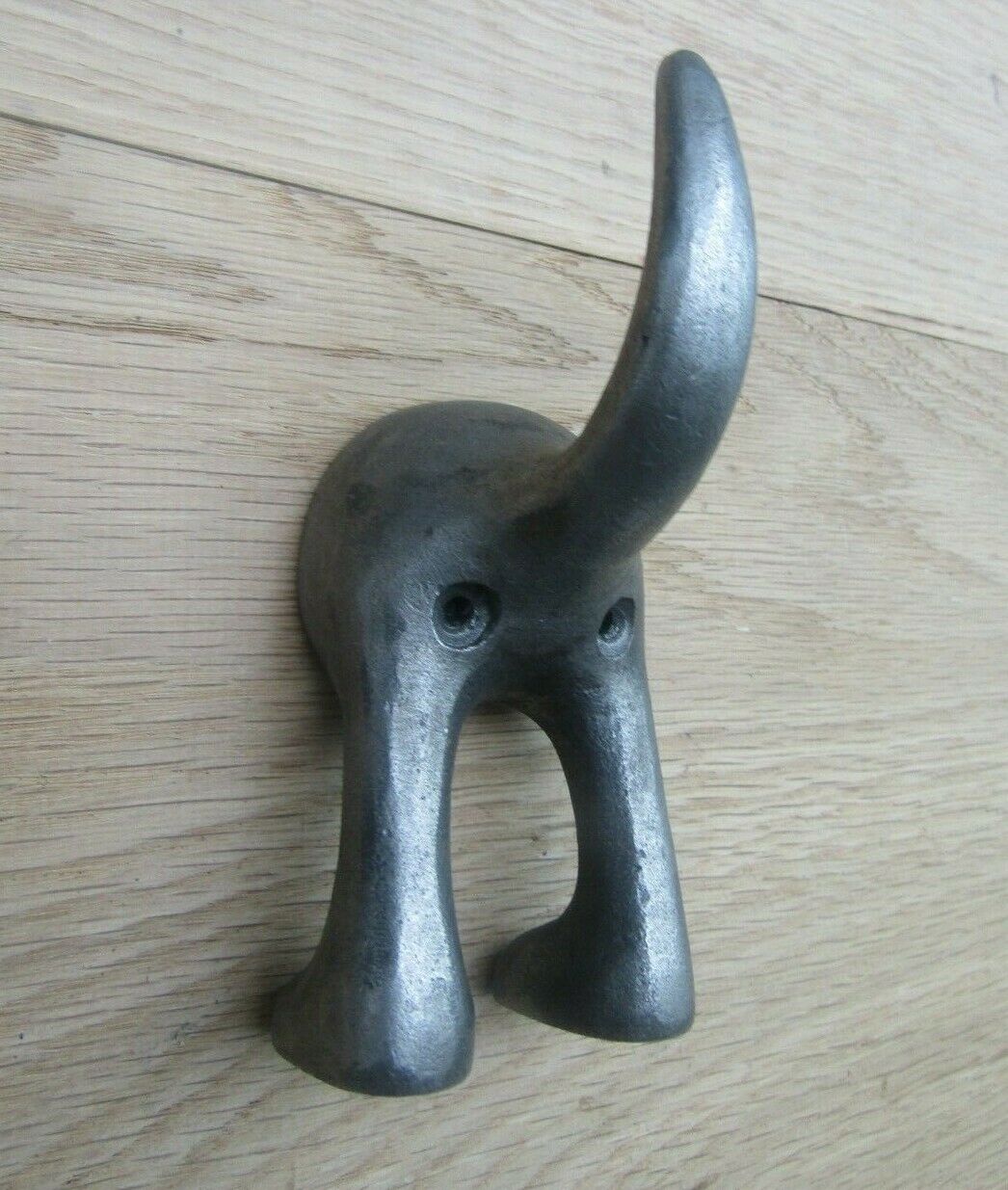 Cast Iron Dog Tail Hook Antique Iron.