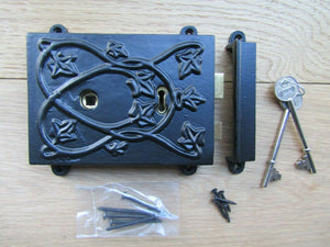 Royal Chelsea Cottage Rim Lock Black Antique.