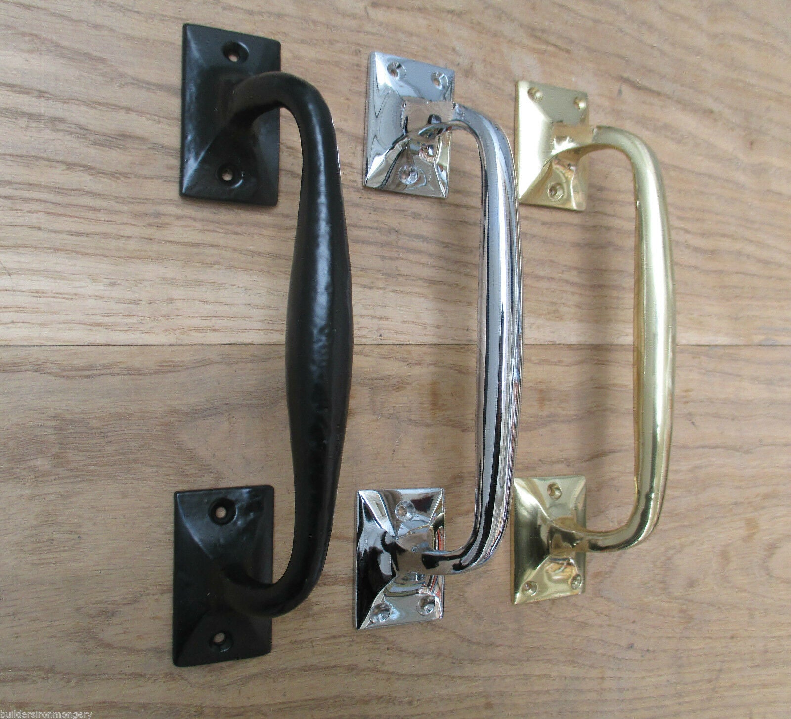 10inch Off set Pull handle Black Antique.