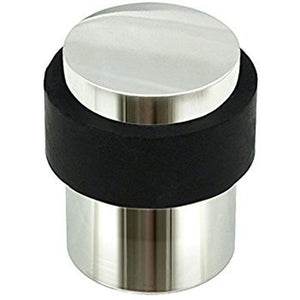 Door Stopper Cylinder Polished Stainless Steel.