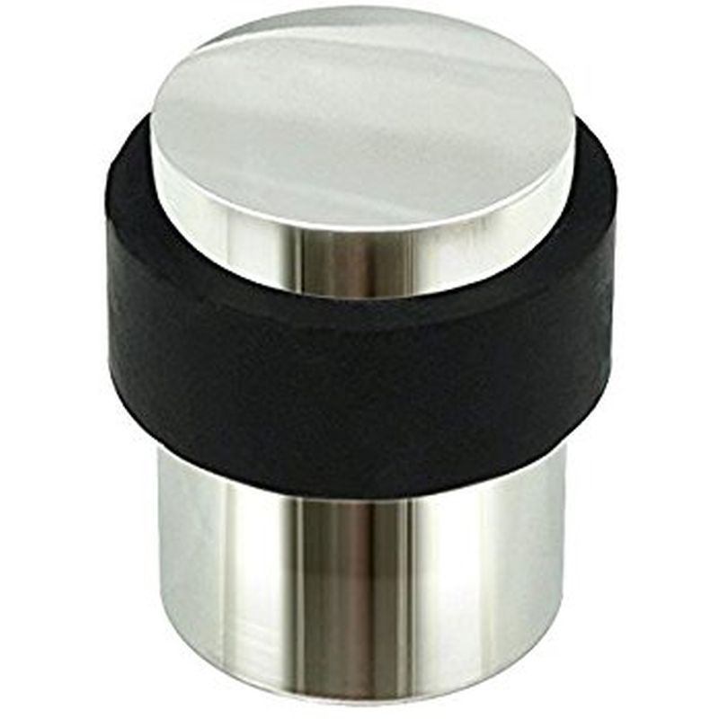 Door Stopper Cylinder Polished Stainless Steel.