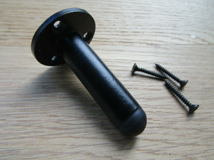 2.5inch Pipe Door Stop Matt Black.