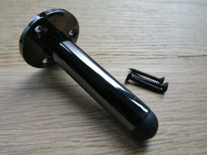 3inch Pipe Door Stop Polished Black Nickel.