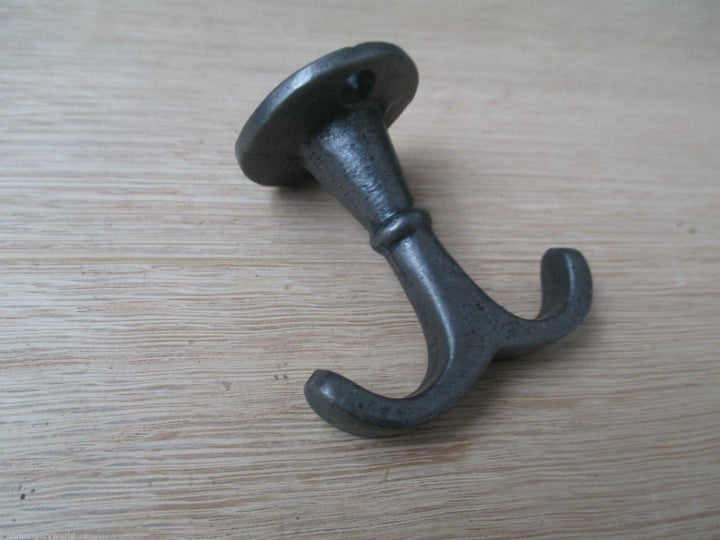 Double Fixed Ceiling Hook antique iron.