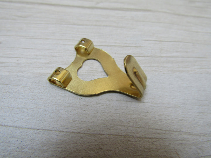 Pack of 10 Double Picture Hooks Brass.