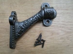 Windsor Swivel Handrail Bracket Antique Iron.