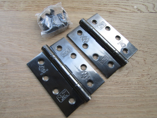 Pair of CE7 Fire Rated Butt Hinges Florentine Bronze.