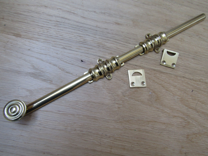 15inch Architectural Dutch Bolt Polished Brass.