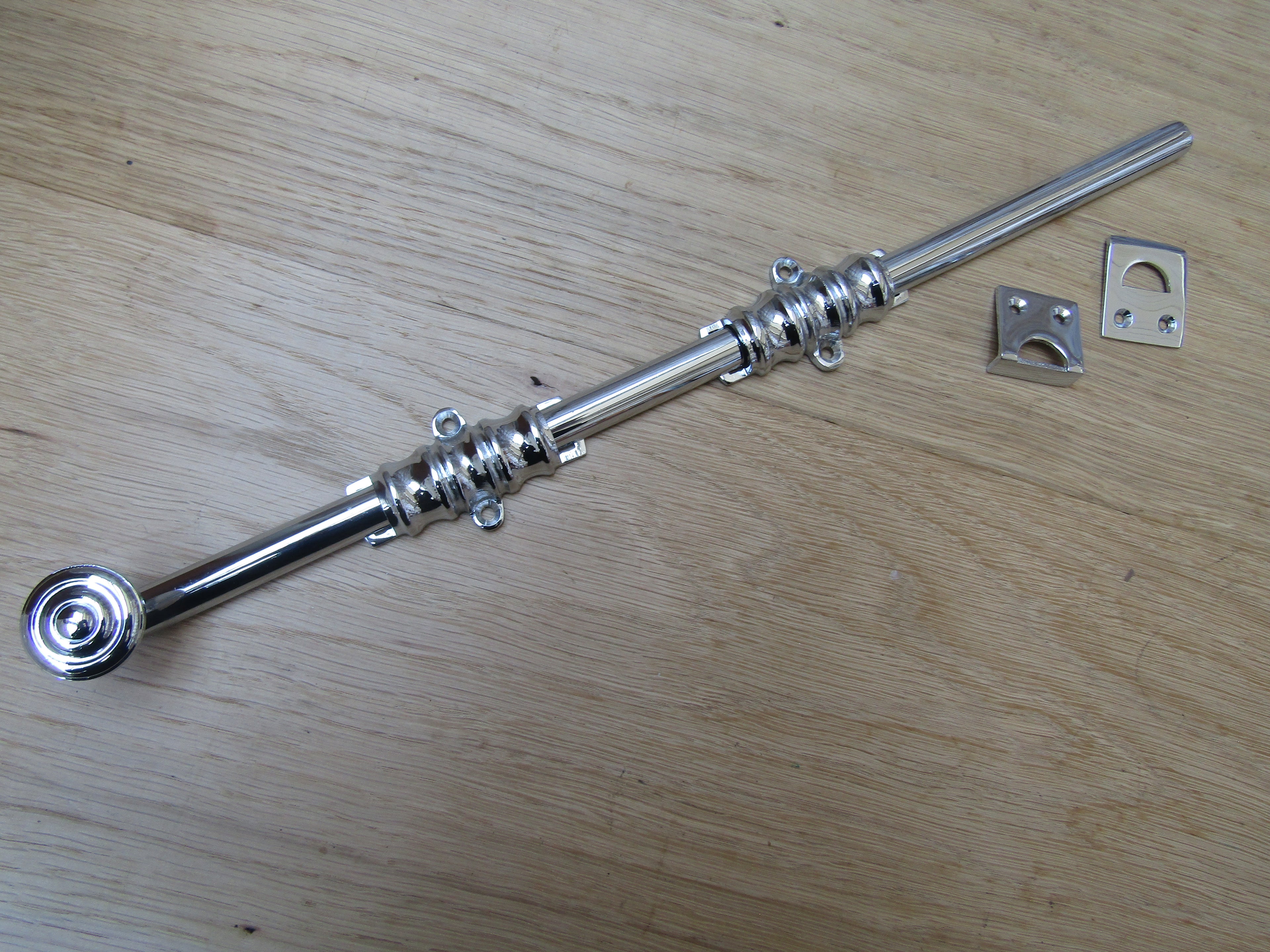 15inch Architectural Dutch Bolt Polished Chrome.