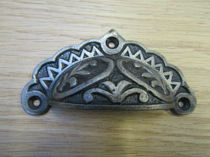 Edwardian Antique Iron Cup Pull Handle.