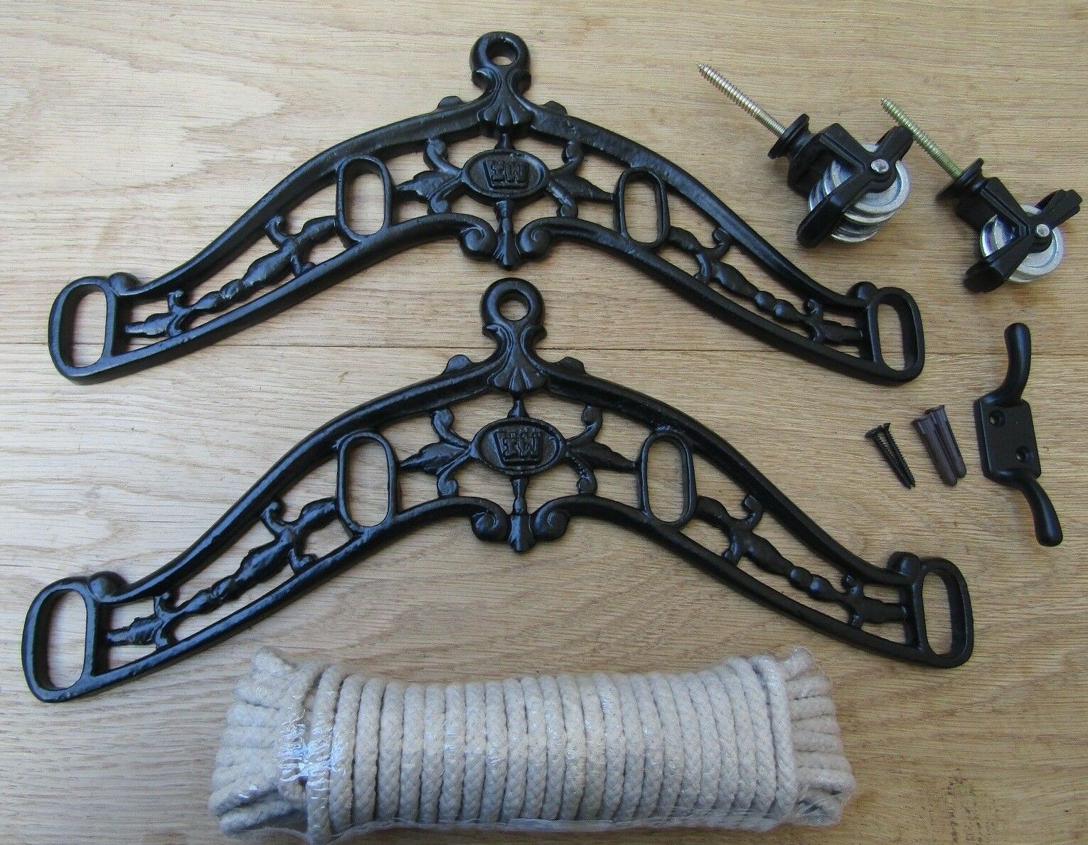 Edwardian Black Antique Clothes Airer Kit Only.