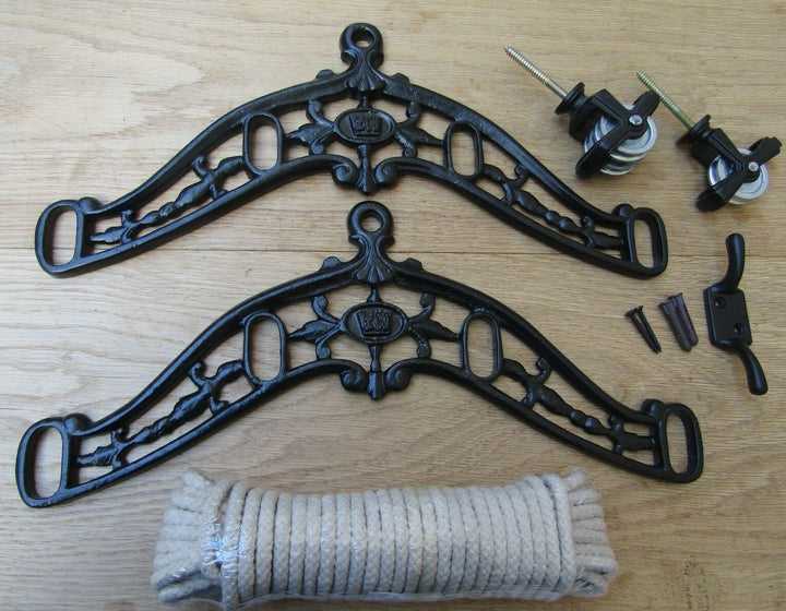 Edwardian Black Antique Clothes Airer Kit Only.