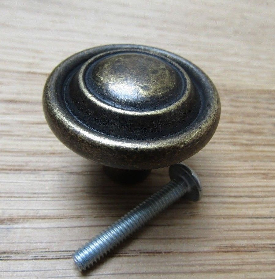 Elden Ringed Cabinet Knob - antique brass.