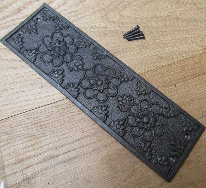 Antique Iron Ellerker Finger Plate.