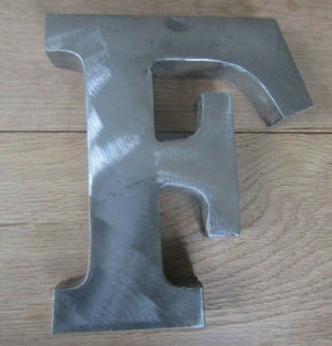8inch Large Rustic Steel Letter F.