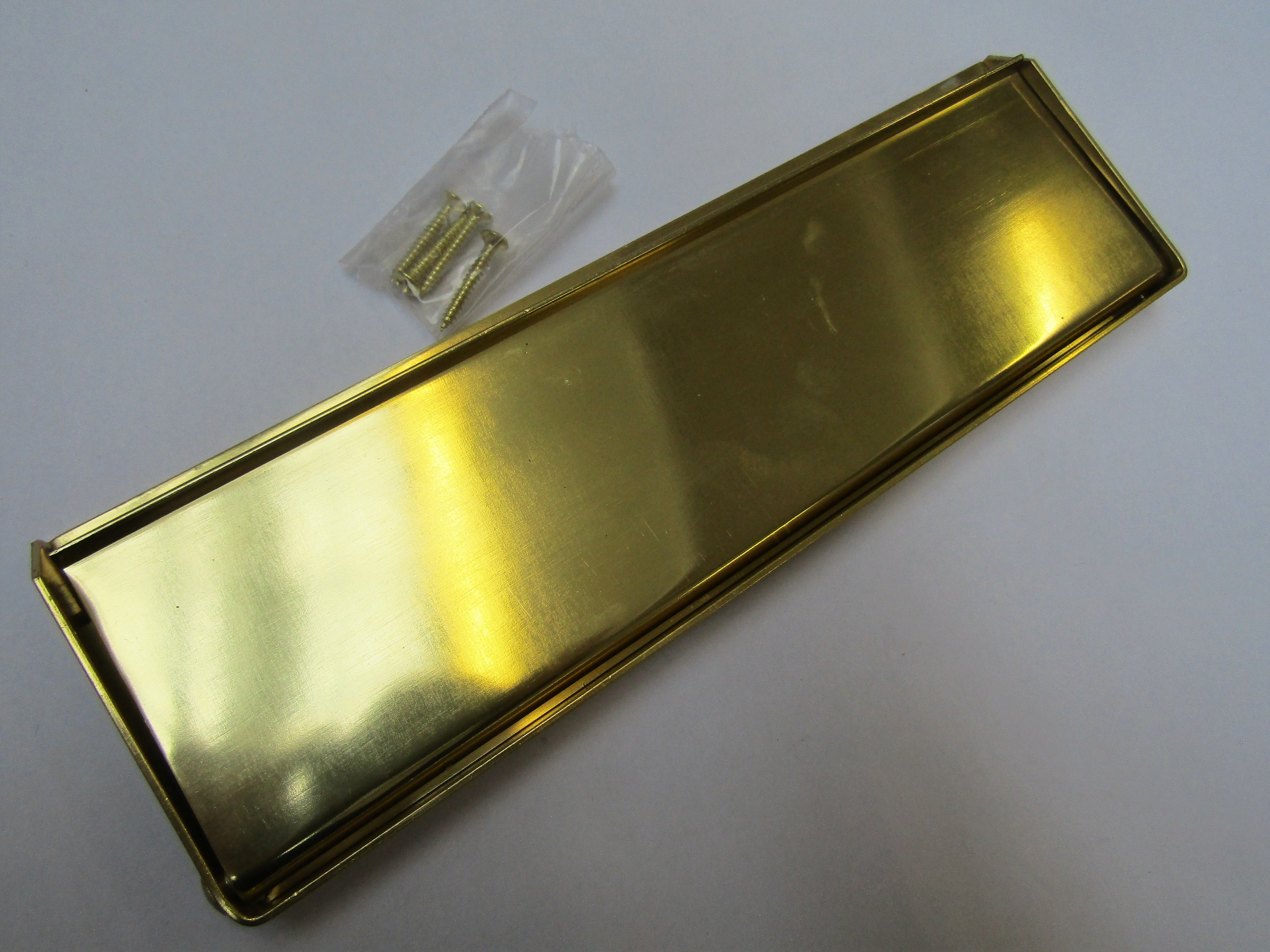 10inch Face Fix Letter Plate Gold Aluminium.