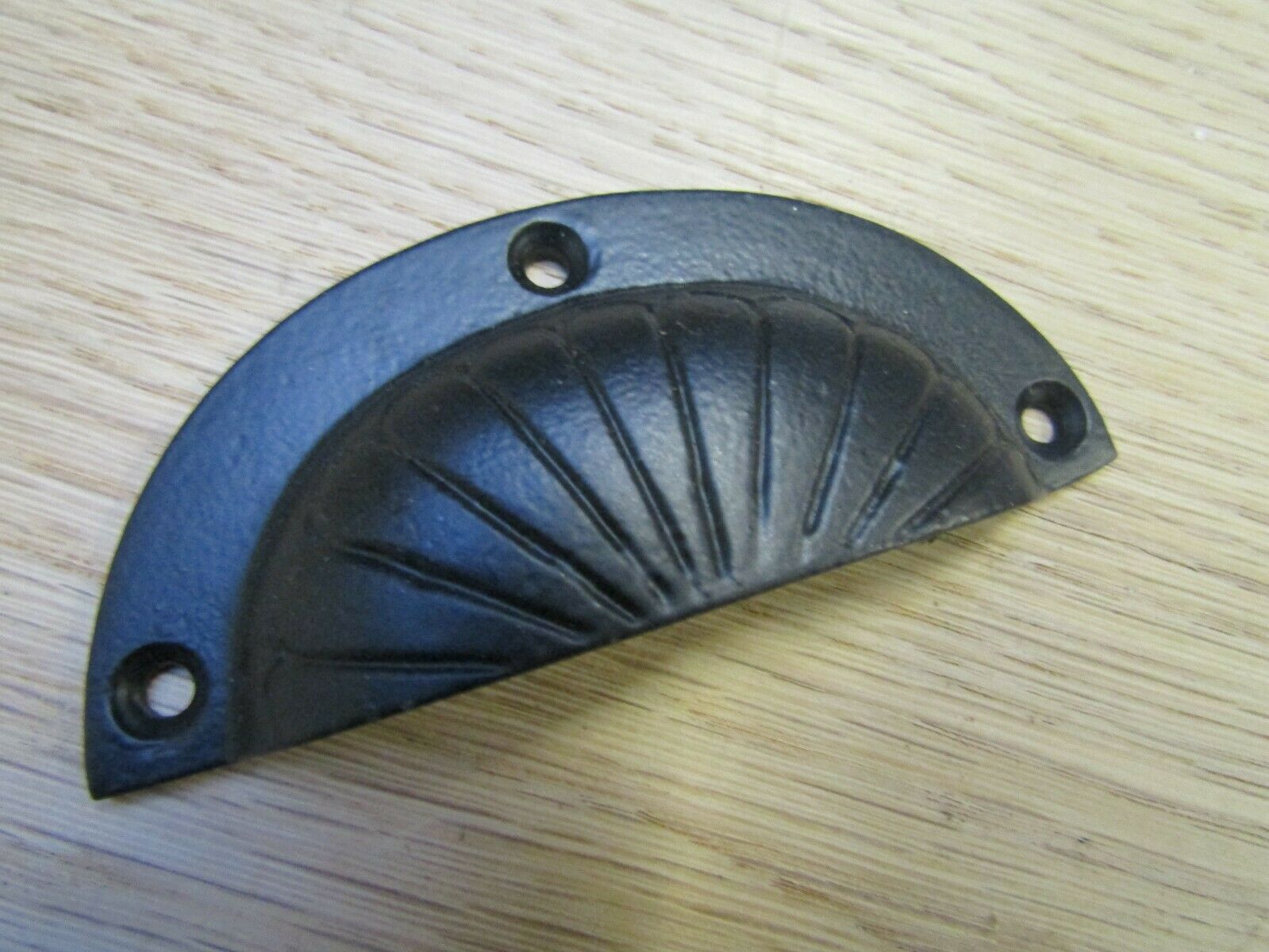 Fan Black Antique Cup Pull Handle.