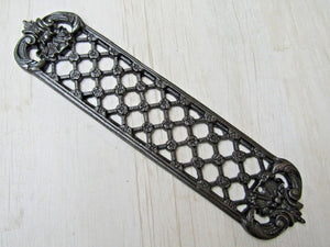 Antique Iron Lattice Finger Plate.