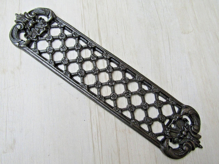 Antique Iron Lattice Finger Plate.