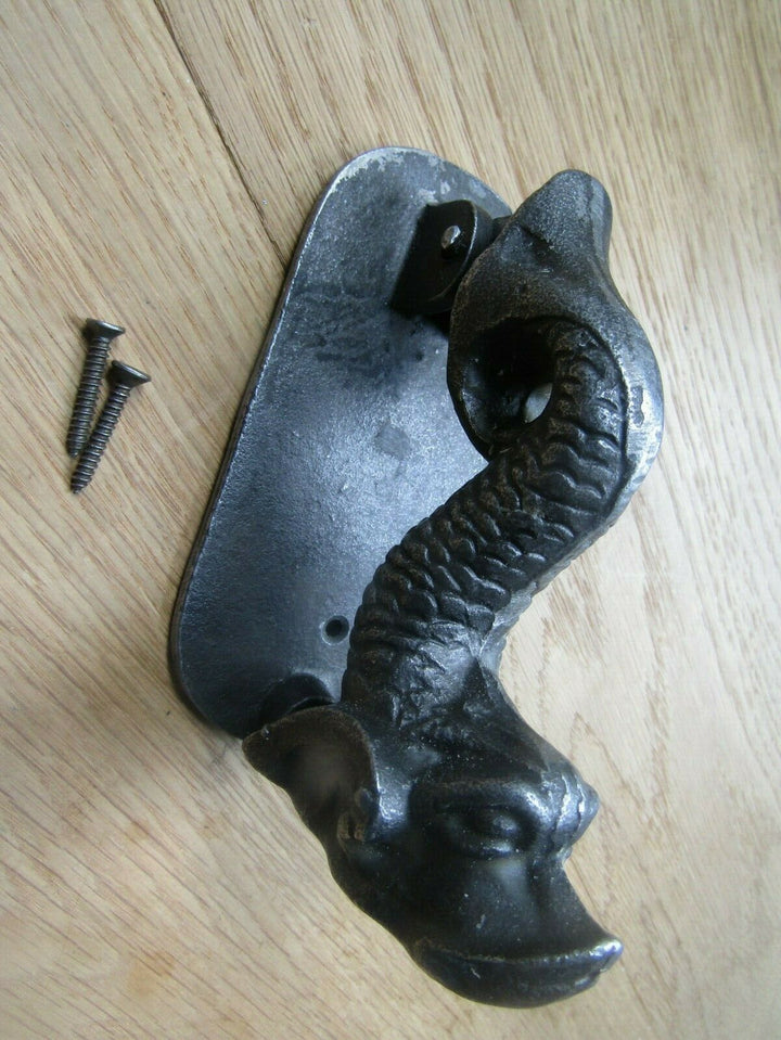 Fish Door Knocker Antique Iron.