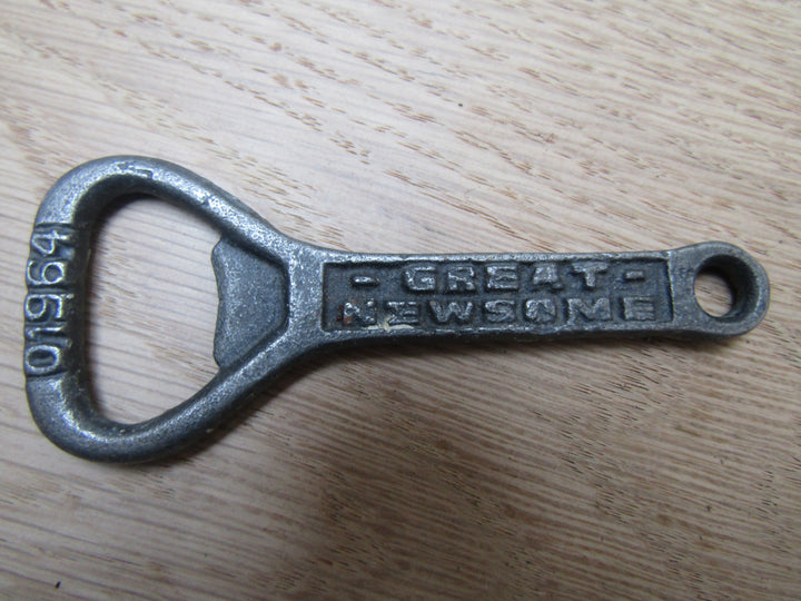 Cast Iron Flat Great Newsome Bottle Opener.