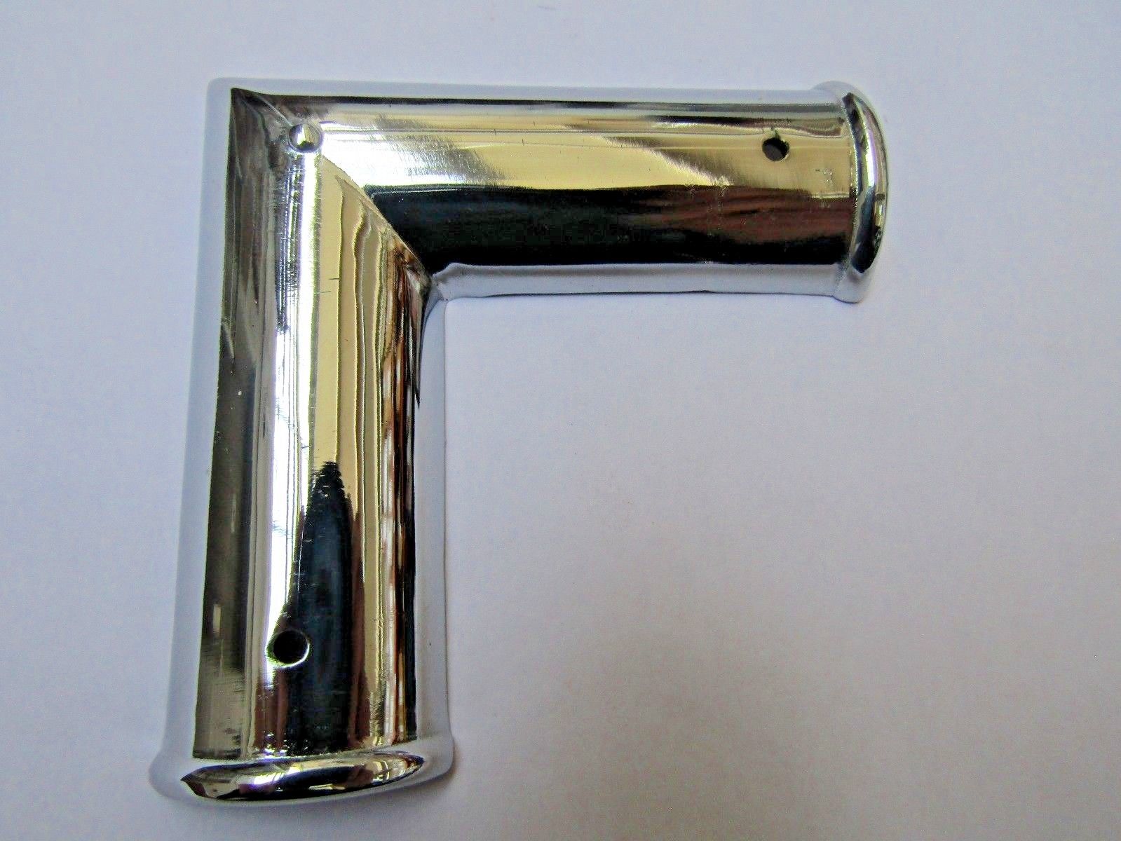 Flat Round End Corner Polished Chrome.