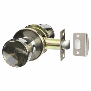 Flattop Mortice Door Knob set Antique Brass.