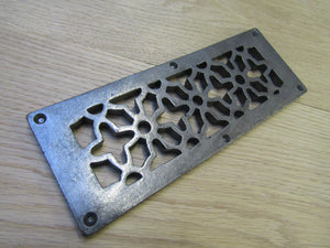 8inch x 3inch Floral Repair Plate Antique Iron.