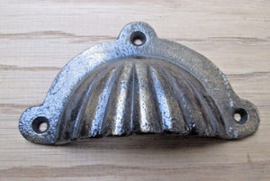 Fluted With Lugs Cup Pull Handle Antique Brass.